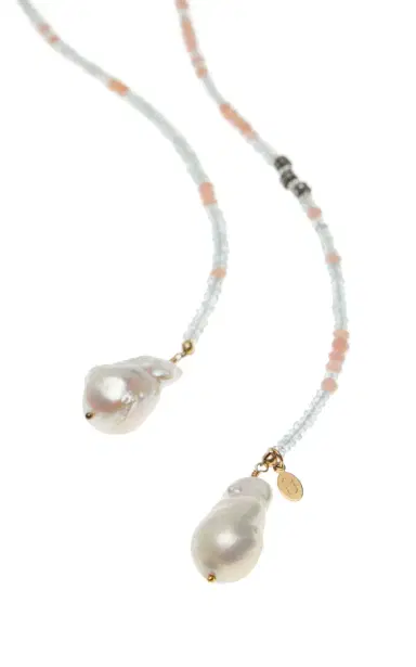 Joie DiGiovanni Aquamarine Pink Opal Ombre Gemstone Lariat W Diamonds | Thumbnail 3