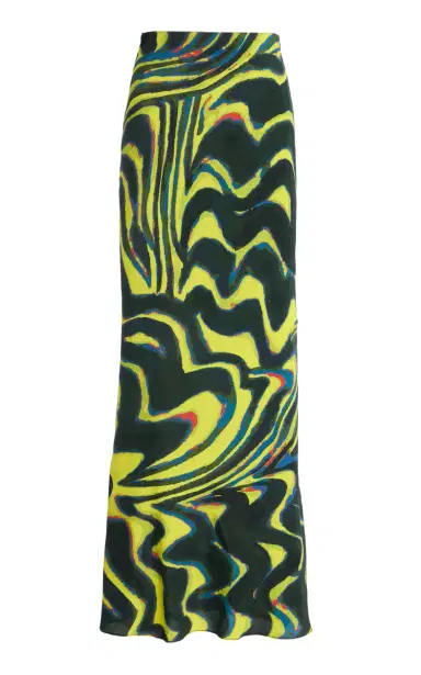 Christopher John Rogers Printed Jersey Maxi Skirt | Thumbnail 1