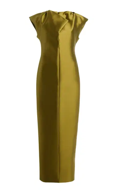Christopher John Rogers Exclusive Peel Silk-Wool Maxi Sheath Dress | Thumbnail 1