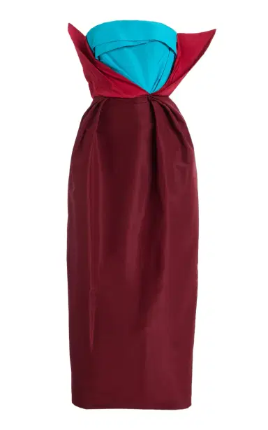 Christopher John Rogers Colorblocked Silk Tulip Gown | Thumbnail 6