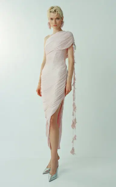 Marmar Halim One-Shoulder Ruched Jersey Maxi Dress | Thumbnail 5 Marmar Halim One-Shoulder Ruched Jersey Maxi Dress | Thumbnail 5