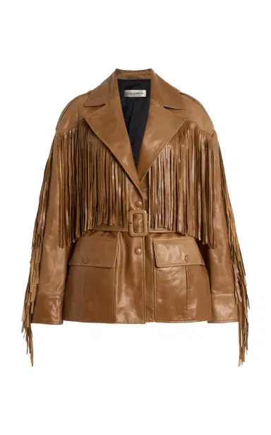 Nour Hammour Cassidy Fringed Leather Jacket | Thumbnail 7