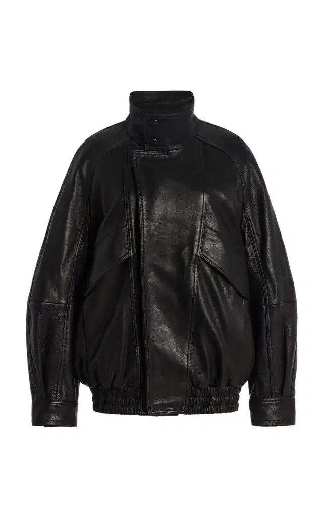 Ariste Leather Bomber Jacket