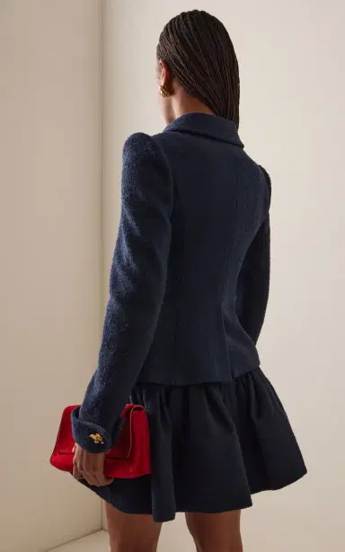 Oscar de la Renta Flower-Button Tweed Jacket | Thumbnail 4 Oscar de la Renta Flower-Button Tweed Jacket | Thumbnail 4