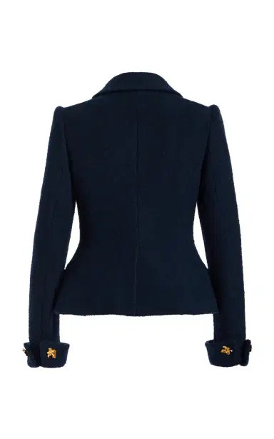 Oscar de la Renta Flower-Button Tweed Jacket | Thumbnail 5 Oscar de la Renta Flower-Button Tweed Jacket | Thumbnail 5