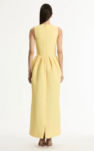 Oscar de la Renta Cyclamen Printed Faille Maxi Dress | Thumbnail 5