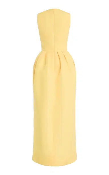 Oscar de la Renta Cyclamen Printed Faille Maxi Dress | Thumbnail 6