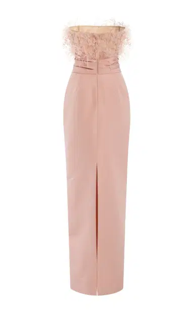 Oscar de la Renta Point D'esprit Silk Faille Gown | Thumbnail 5 Oscar de la Renta Point D'esprit Silk Faille Gown | Thumbnail 5