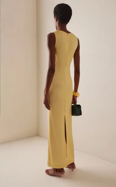 Oscar de la Renta Porcelain Flowers Stretch-Crepe Gown | Thumbnail 4 Oscar de la Renta Porcelain Flowers Stretch-Crepe Gown | Thumbnail 4