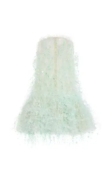 Oscar de la Renta Bubble-Hem Point D'esprit Mini Dress | Thumbnail 12
