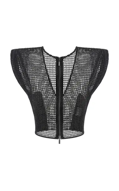 Maticevski Openwork Cotton-Blend Kombat Top | Thumbnail 9