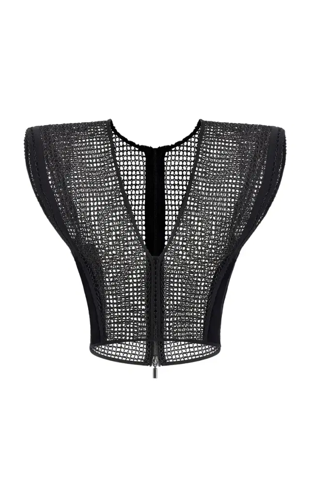 Maticevski Openwork Cotton-Blend Kombat Top