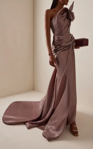 Maticevski Contentment Duchesse Satin Gown | Thumbnail 2