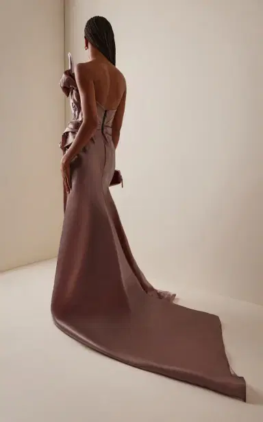 Maticevski Contentment Duchesse Satin Gown | Thumbnail 4