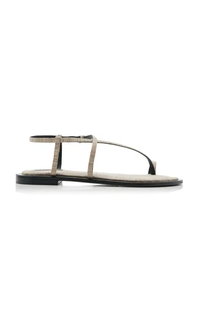 A Emery Reef Linen Sandals
