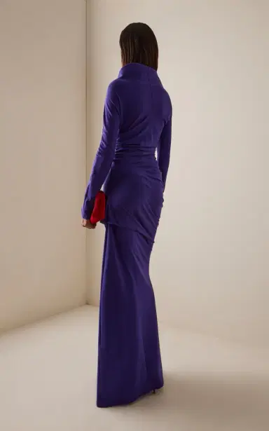 COLLEEN ALLEN Twist Gathered Cotton Maxi Dress | Thumbnail 4 COLLEEN ALLEN Twist Gathered Cotton Maxi Dress | Thumbnail 4