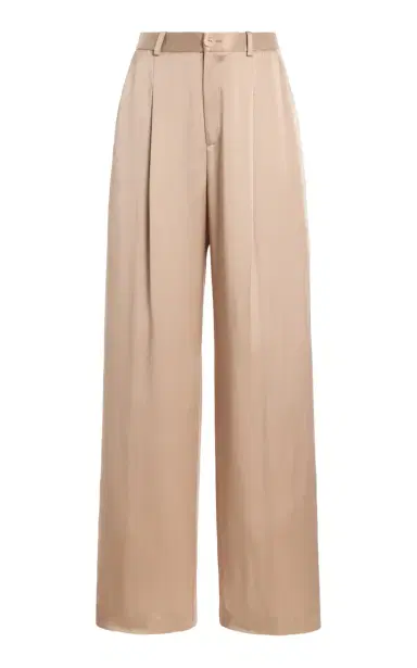 LAPOINTE Pleated Satin Relaxed Pants | Thumbnail 1
