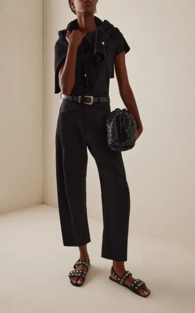 NILI LOTAN Shon Wool Barrel-Leg Pants | Thumbnail 2 NILI LOTAN Shon Wool Barrel-Leg Pants | Thumbnail 2