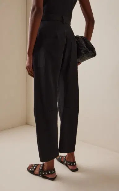 NILI LOTAN Shon Wool Barrel-Leg Pants | Thumbnail 4 NILI LOTAN Shon Wool Barrel-Leg Pants | Thumbnail 4