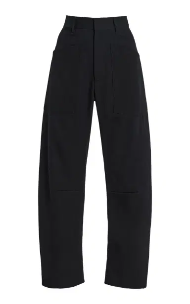 NILI LOTAN Shon Wool Barrel-Leg Pants | Thumbnail 1 NILI LOTAN Shon Wool Barrel-Leg Pants | Thumbnail 1