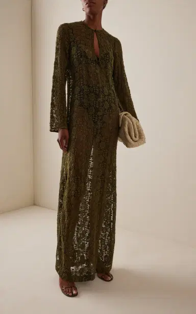 NILI LOTAN Della Cotton Lace Maxi Dress | Thumbnail 2 NILI LOTAN Della Cotton Lace Maxi Dress | Thumbnail 2