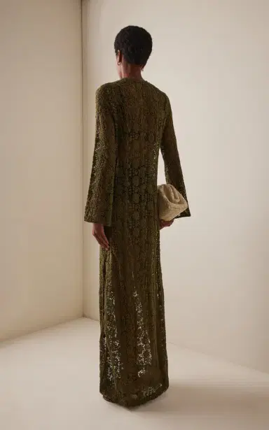 NILI LOTAN Della Cotton Lace Maxi Dress | Thumbnail 4 NILI LOTAN Della Cotton Lace Maxi Dress | Thumbnail 4