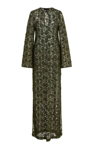 NILI LOTAN Della Cotton Lace Maxi Dress | Thumbnail 1 NILI LOTAN Della Cotton Lace Maxi Dress | Thumbnail 1