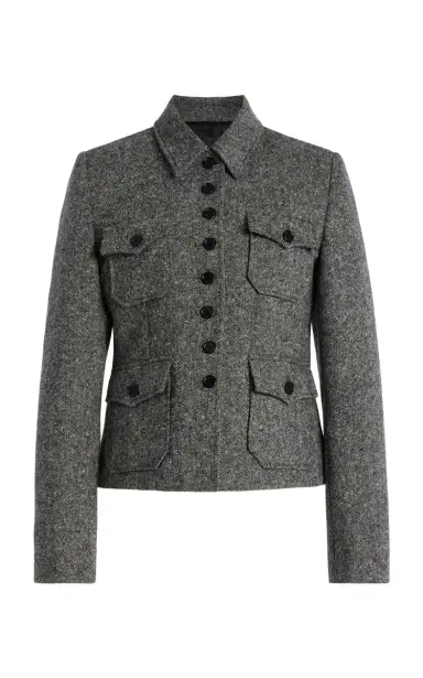 Nili Lotan Jamison Donegal Wool Jacket | Thumbnail 1 Nili Lotan Jamison Donegal Wool Jacket | Thumbnail 1