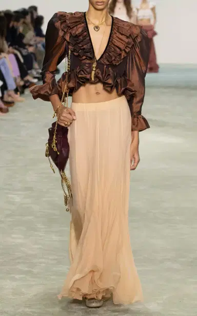 Chloé Château Treasures Patchwork Suede and Leather Shoulder Bag | Thumbnail 2