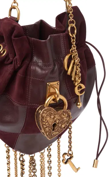 Chloé Château Treasures Patchwork Suede and Leather Shoulder Bag | Thumbnail 4