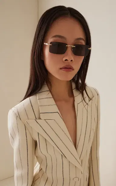 Gucci Square-Frame Metal Sunglasses | Thumbnail 2 Gucci Square-Frame Metal Sunglasses | Thumbnail 2