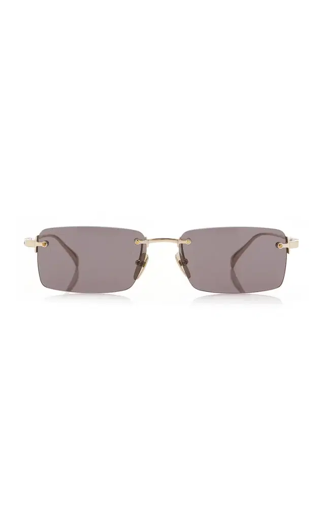 Gucci Square-Frame Metal Sunglasses