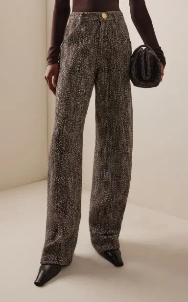 DARKPARK Khris Herringbone Cotton-Blend Barrel-Leg Pants | Thumbnail 3 DARKPARK Khris Herringbone Cotton-Blend Barrel-Leg Pants | Thumbnail 3
