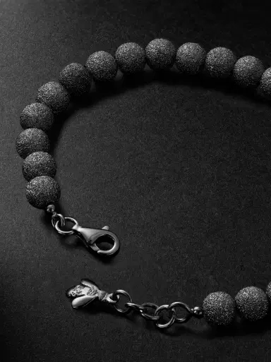 Carolina Bucci Florentine Finish 18-Karat Blackened Gold Beaded Bracelet - Men | Thumbnail 3 Carolina Bucci Florentine Finish 18-Karat Blackened Gold Beaded Bracelet - Men | Thumbnail 3