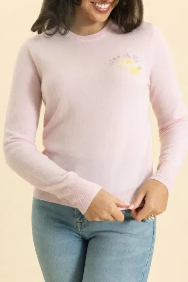 LINGUA FRANCA Ciao Bella Crewneck | Thumbnail 2 LINGUA FRANCA Ciao Bella Crewneck | Thumbnail 2