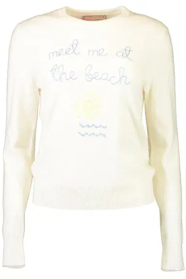 LINGUA FRANCA Meet Me At The Beach Crewneck | Thumbnail 1