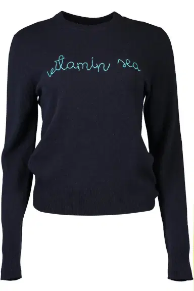 LINGUA FRANCA Vitamin Sea Crewneck | Thumbnail 1 LINGUA FRANCA Vitamin Sea Crewneck | Thumbnail 1