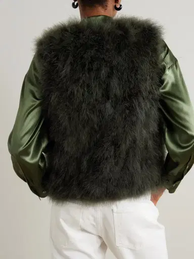 Yves Salomon Feather Vest | Thumbnail 3