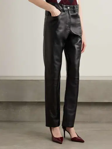 Khaite Callum Leather Straight-leg Pants | Thumbnail 3 Khaite Callum Leather Straight-leg Pants | Thumbnail 3
