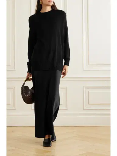 Christopher Esber Monument Cashmere And Silk-satin Maxi Dress | Thumbnail 2 Christopher Esber Monument Cashmere And Silk-satin Maxi Dress | Thumbnail 2