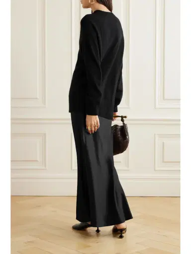 Christopher Esber Monument Cashmere And Silk-satin Maxi Dress | Thumbnail 3 Christopher Esber Monument Cashmere And Silk-satin Maxi Dress | Thumbnail 3