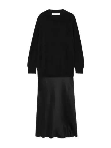 Christopher Esber Monument Cashmere And Silk-satin Maxi Dress | Thumbnail 1 Christopher Esber Monument Cashmere And Silk-satin Maxi Dress | Thumbnail 1