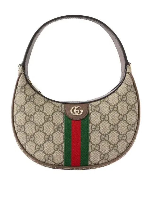 Ophidia Small Leather-trimmed Printed Coated-canvas Shoulder Bag