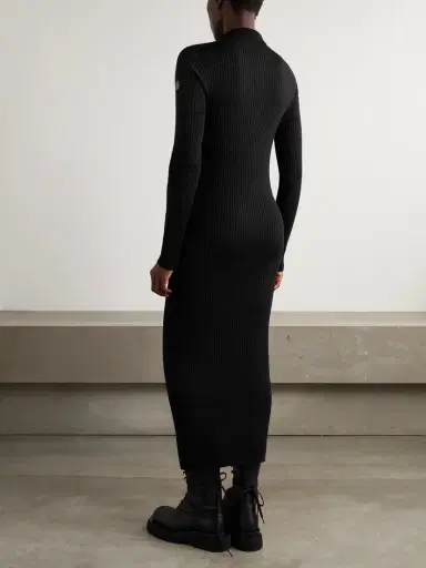 Moncler Genius + Edward Enninful Ribbed Wool Midi Dress | Thumbnail 3 Moncler Genius + Edward Enninful Ribbed Wool Midi Dress | Thumbnail 3