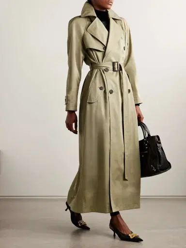 Balenciaga Cocoon Double-breasted Cotton-twill Trench Coat | Thumbnail 2 Balenciaga Cocoon Double-breasted Cotton-twill Trench Coat | Thumbnail 2