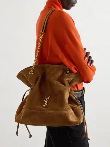 Saint Laurent Jamie Shopping Quilted Suede Shoulder Bag | Thumbnail 2