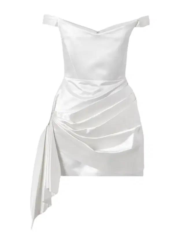 Draped Cotton And Silk-blend Mini Dress