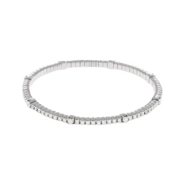 Crivelli Crivelli 18K White Gold Diamond Flexible Tennis Bracelet by The Solist