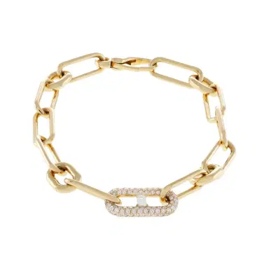 Crivelli Crivelli 18K Yellow Gold Diamond Link Bracelet by The Solist | Thumbnail 1 Crivelli Crivelli 18K Yellow Gold Diamond Link Bracelet by The Solist | Thumbnail 1