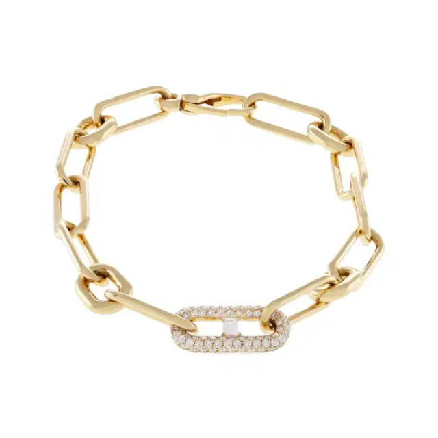 Crivelli 18K Yellow Gold Diamond Link Bracelet by The Solist